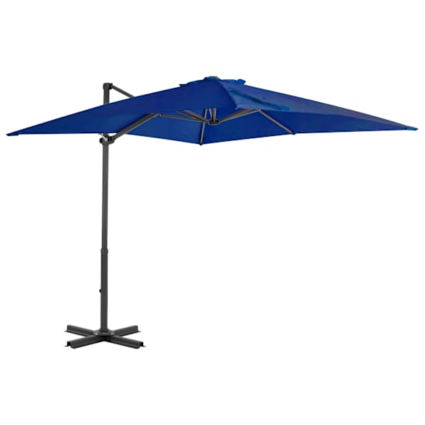 vidaXL konsooldisainiga p&auml;ikesevari, alumiinium, 250x250 cm sinine