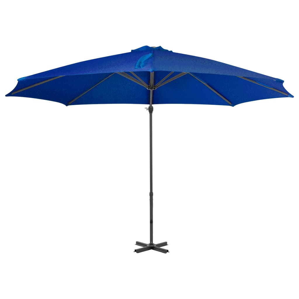 vidaXL Zweefparasol met aluminium paal 300 cm azuurblauw afbeelding