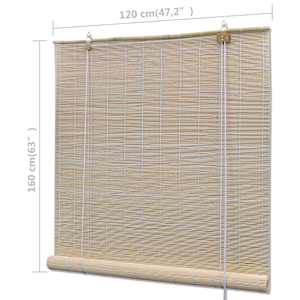 Zatemňovací rolety z přírodního bambusu 2 ks 120 x 160 cm - obrázek 7