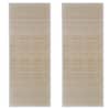 vidaXL kandilised naturaalsest bambusest vaibad, 2 tk, 120x180 cm