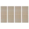 vidaXL kandilised naturaalsest bambusest vaibad, 4 tk, 120x180 cm