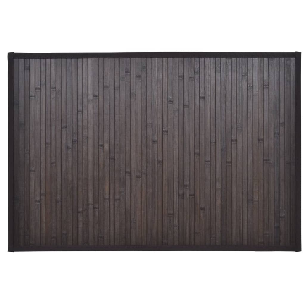 

vidaXL Badmatten 2 st 60x90 cm bamboe donkerbruin