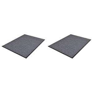 vidaXL uksematid PVC-st 2 tk, hall, 90 x 60 cm
