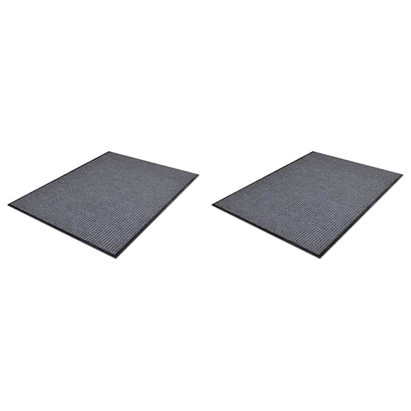 vidaXL uksematid PVC-st 2 tk, hall, 90 x 60 cm