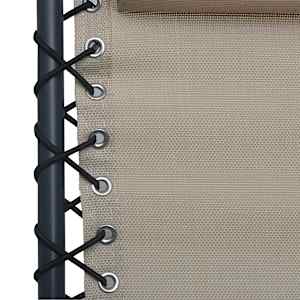 Skládací zahradní křeslo taupe textilen - obrázek 6