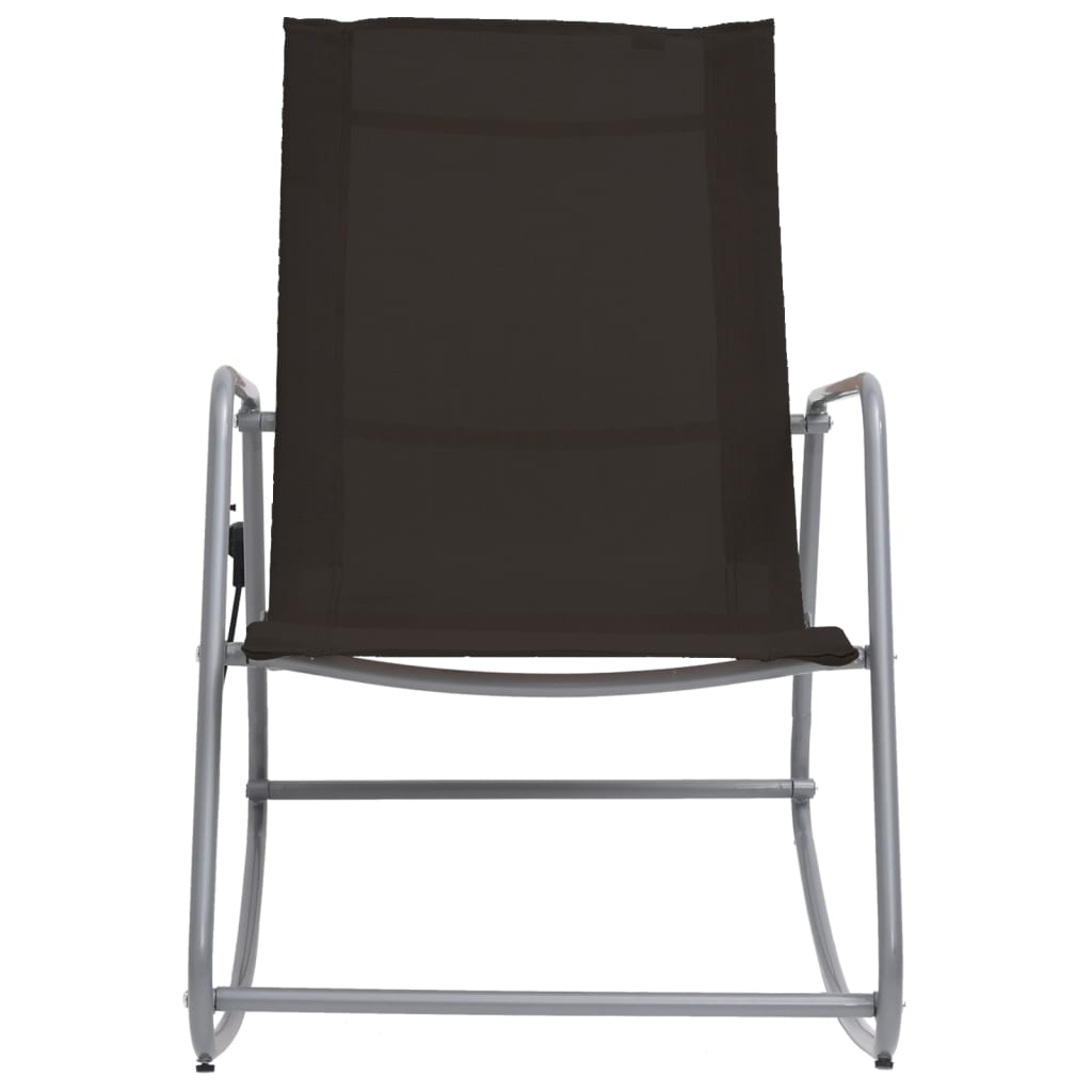 vidaXL Garden Swing Chair Black 95x54x85 cm Textilene