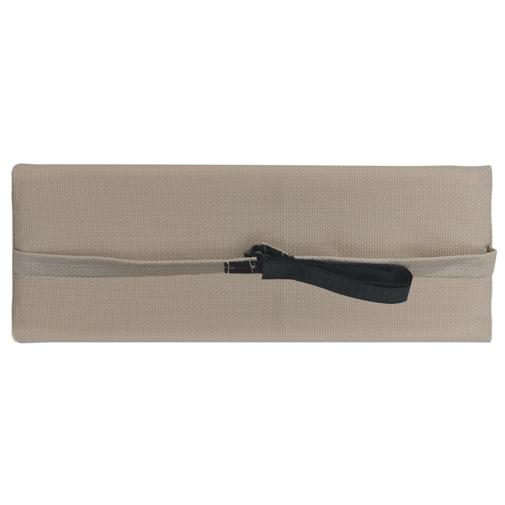 Thumbnail - vidaXL Kopfstütze für Liegestuhl Taupe 40 x 7,5 x 15 cm Textilene