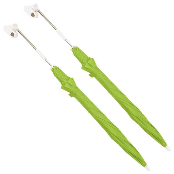 vidaXL aiatooli p&auml;ikesevarjud 2 tk, roheline, 105 cm