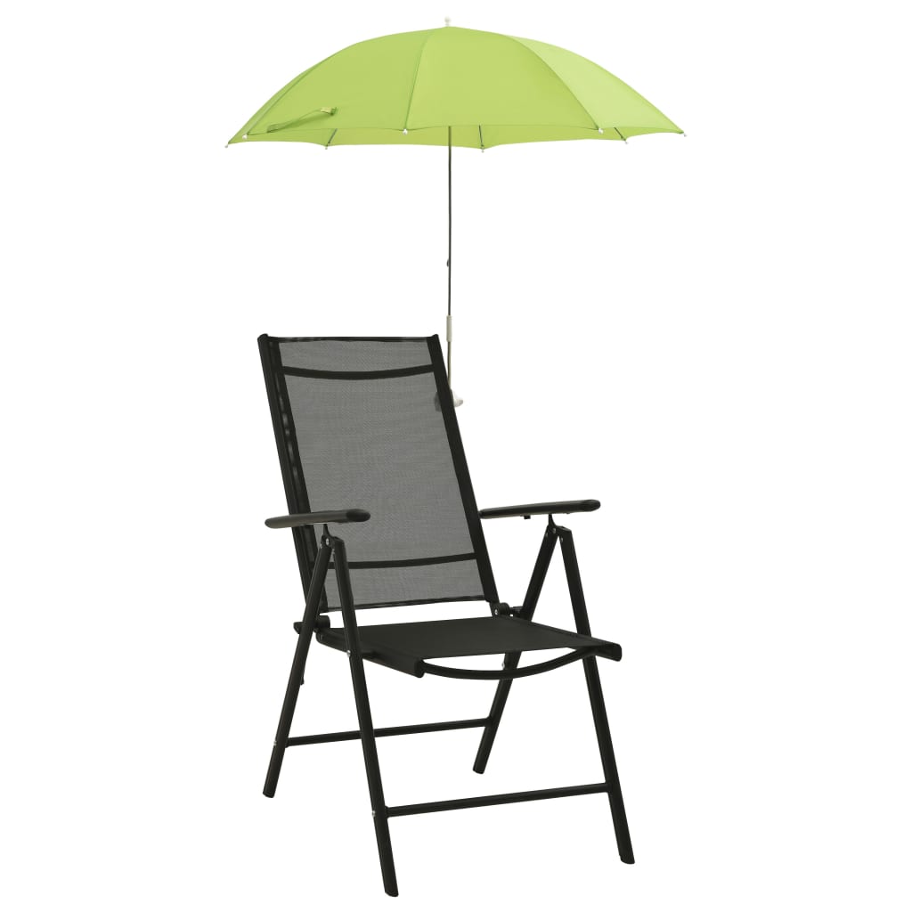 #2 - vidaXL parasoller til campingstol 2 stk. 105 cm grøn