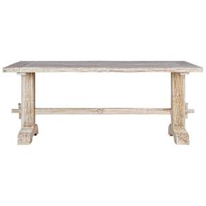 vidaXL Valgomojo stalas, 180x90x75cm, tikmedžio medienos masyvas