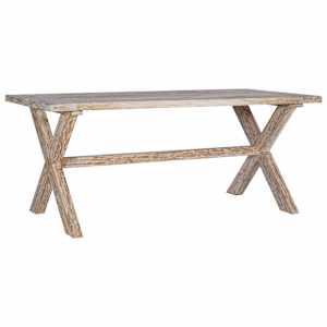 vidaXL Valgomojo stalas, 180x90x75cm, tikmedžio medienos masyvas