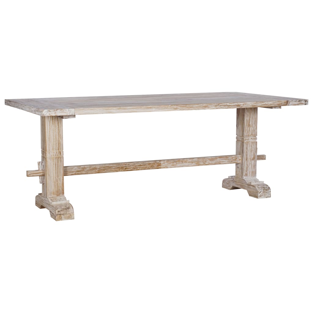 vidaXL Eettafel 200x100x75 cm massief teakhout