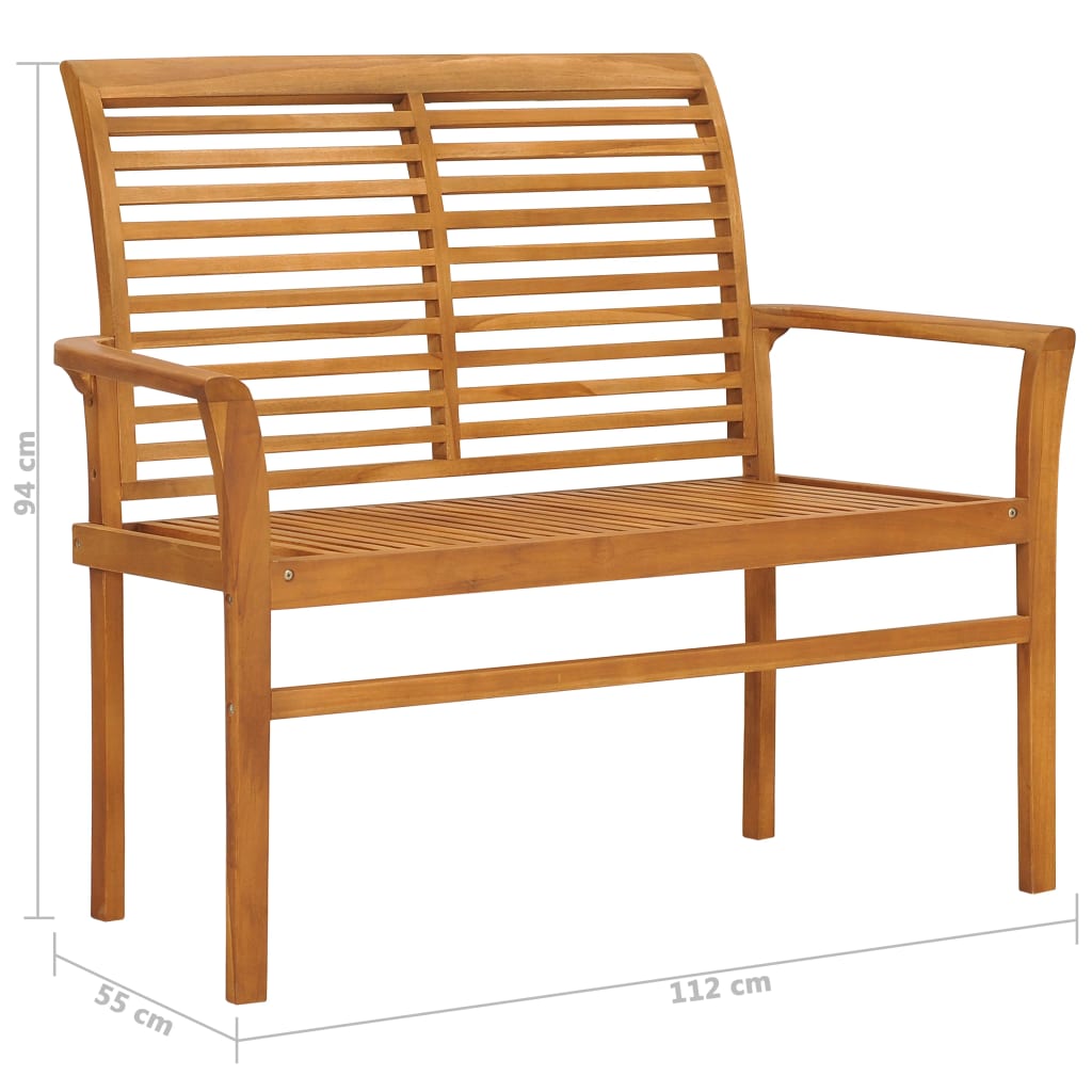 Zahradní lavice 112 cm masivní teak