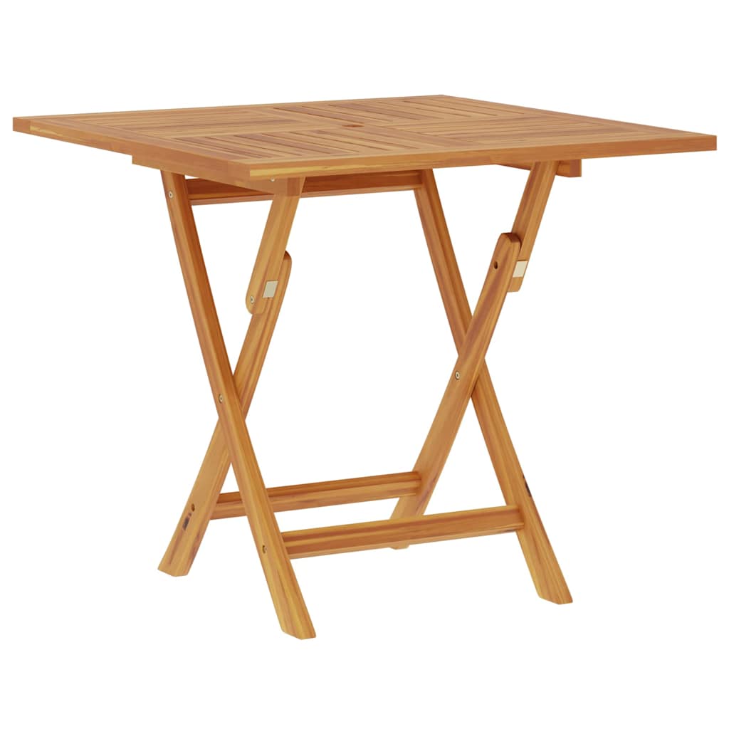 vidaXL Skládací zahradní stůl 85 x 85 x 76 cm masivní teakové dřevo