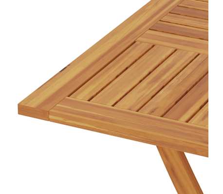VidaXL - Tavolo Da Giardino Pieghevole In Legno Di Teak Massello - 85x85x76 Cm - Resistente Alle Intemperie