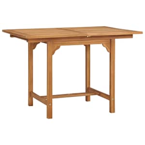 Rozkládací zahradní stůl (110–160) x 80 x 75 cm masivní teak - obrázek 3