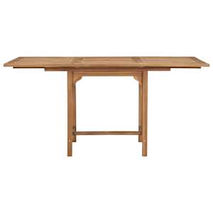 Rozkládací zahradní stůl (110–160) x 80 x 75 cm masivní teak - obrázek 5