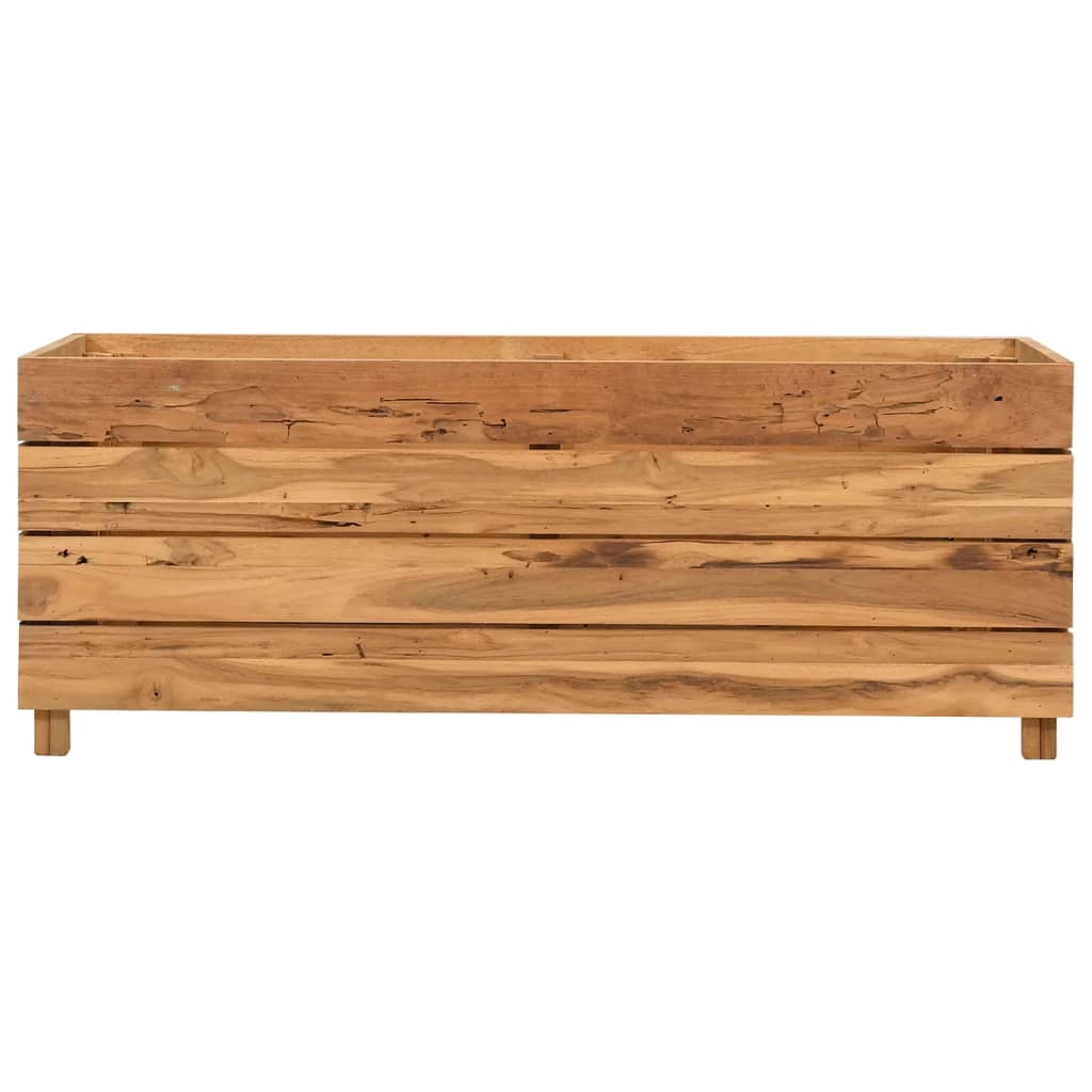 Thumbnail - vidaXL Hochbeet 100x40x38 cm Teak Altholz und Stahl
