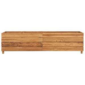 Vyvýšený záhon 150x40x38 cm recyklované teakové dřevo a ocel - obrázek 3