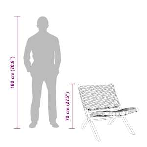 Relaxační křeslo bílé přírodní ratan kubu a masivní mahagon - obrázek 9