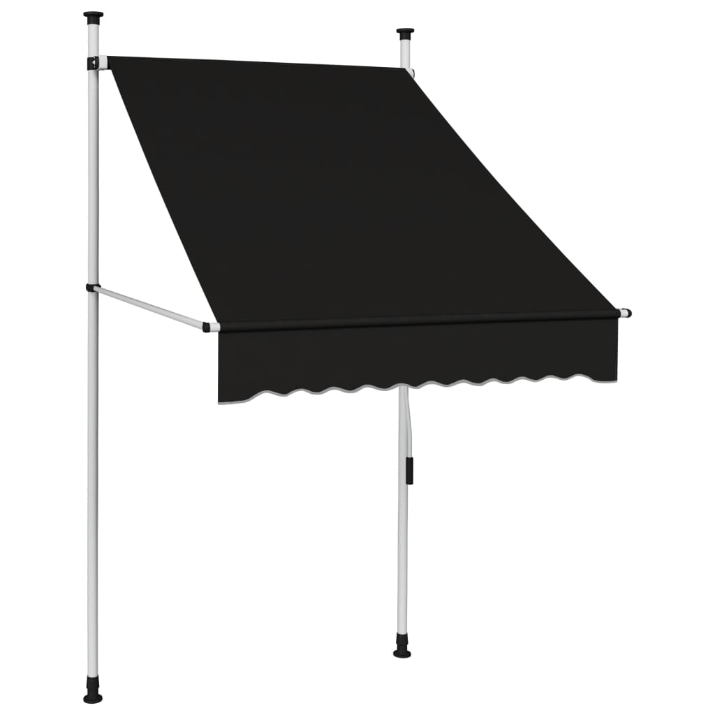 Image of vidaXL Manual Retractable Awning 100 cm Anthracite