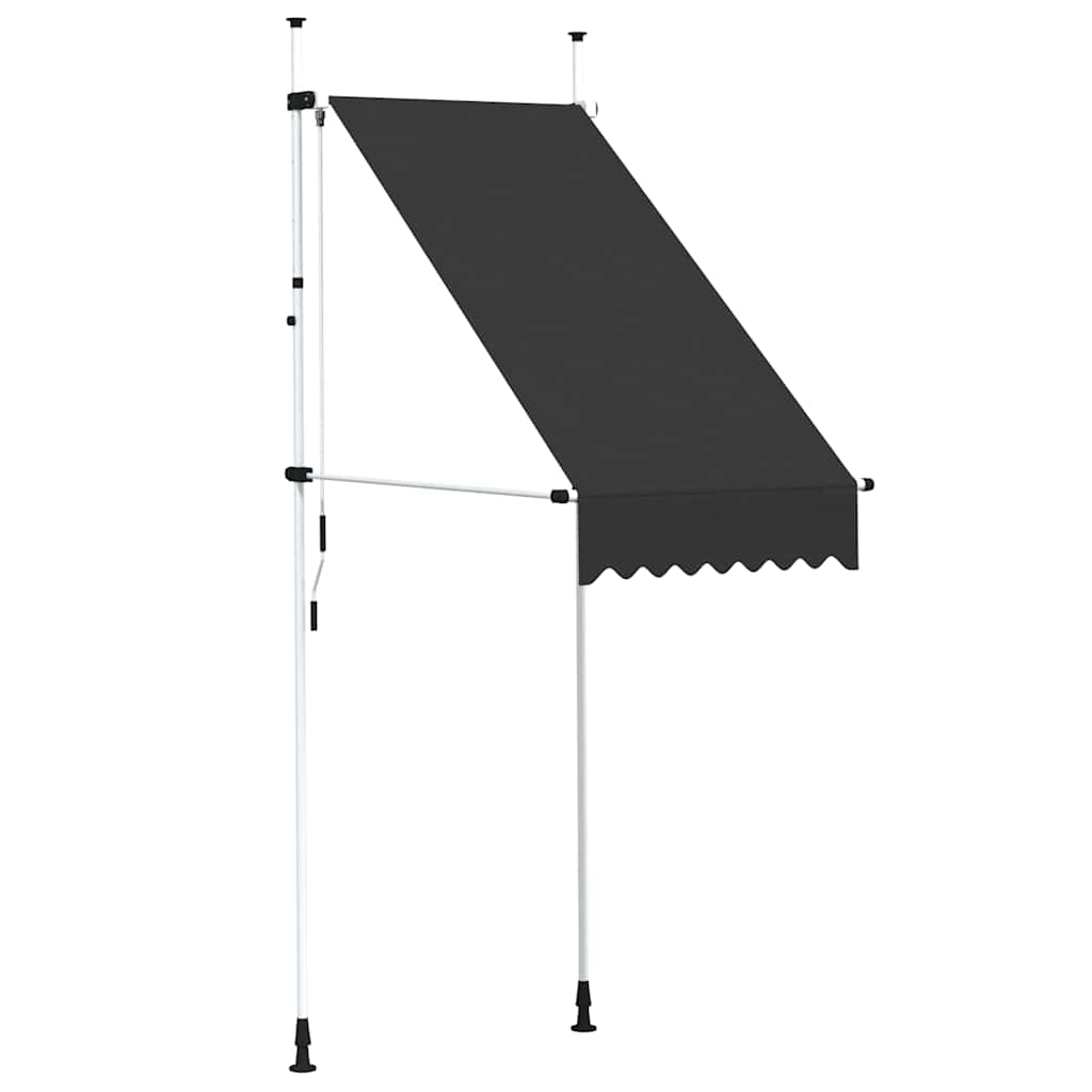 vidaXL Ručně zatahovací markýza 100 cm antracitová