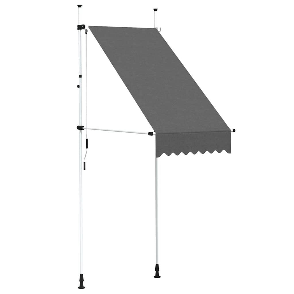 vidaXL Ručně zatahovací markýza 100 cm antracitová