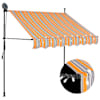 vidaXL k&auml;sitsi sisset&otilde;mmatav varikatus, LED, 100 cm, kollane ja sinine