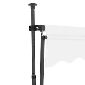 Ručně zatahovací markýza s LED světlem 200 cm krémová - obrázek 4