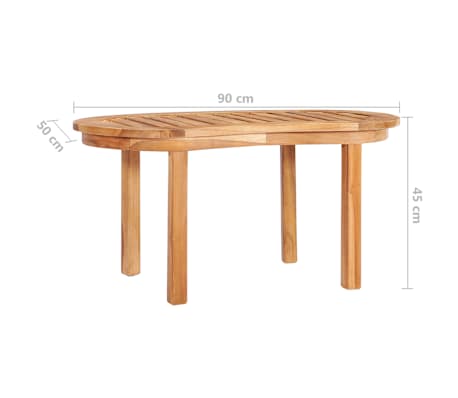 VidaXL Plateau De Table Rond En Teck Massif 2,5 Cm X 60 Cm - Mobilier Jardin Extérieur