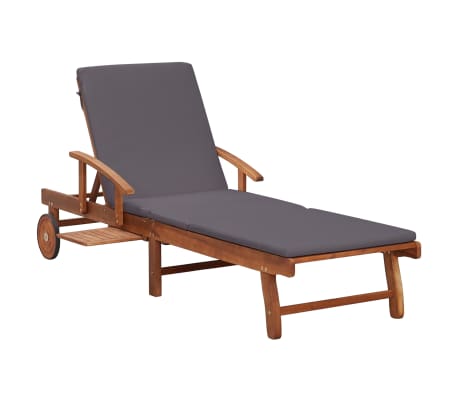 vidaXL Set mobilier exterior cu perne antracit, 13 piese, lemn acacia