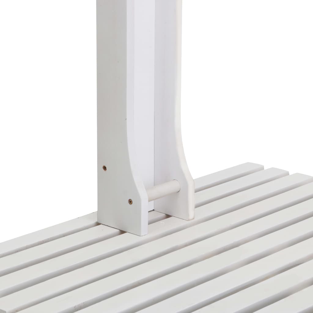 vidaXL Garden Shower White Wood