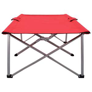 vidaXL Κρεβάτι Κάμπινγκ Κόκκινο 206 x 75 x 45 εκ. XXL