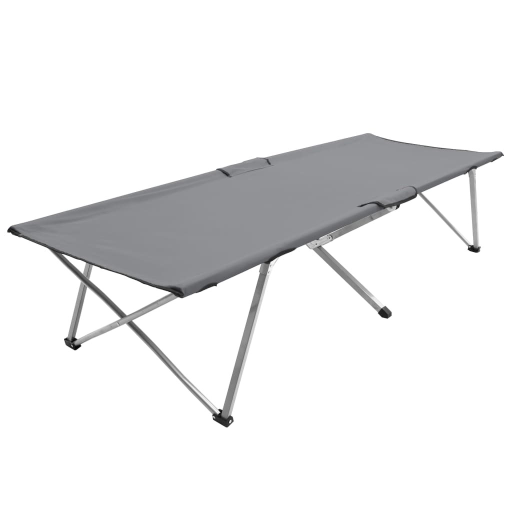 vidaXL Leirisänky 206x75x45 cm XXL harmaa