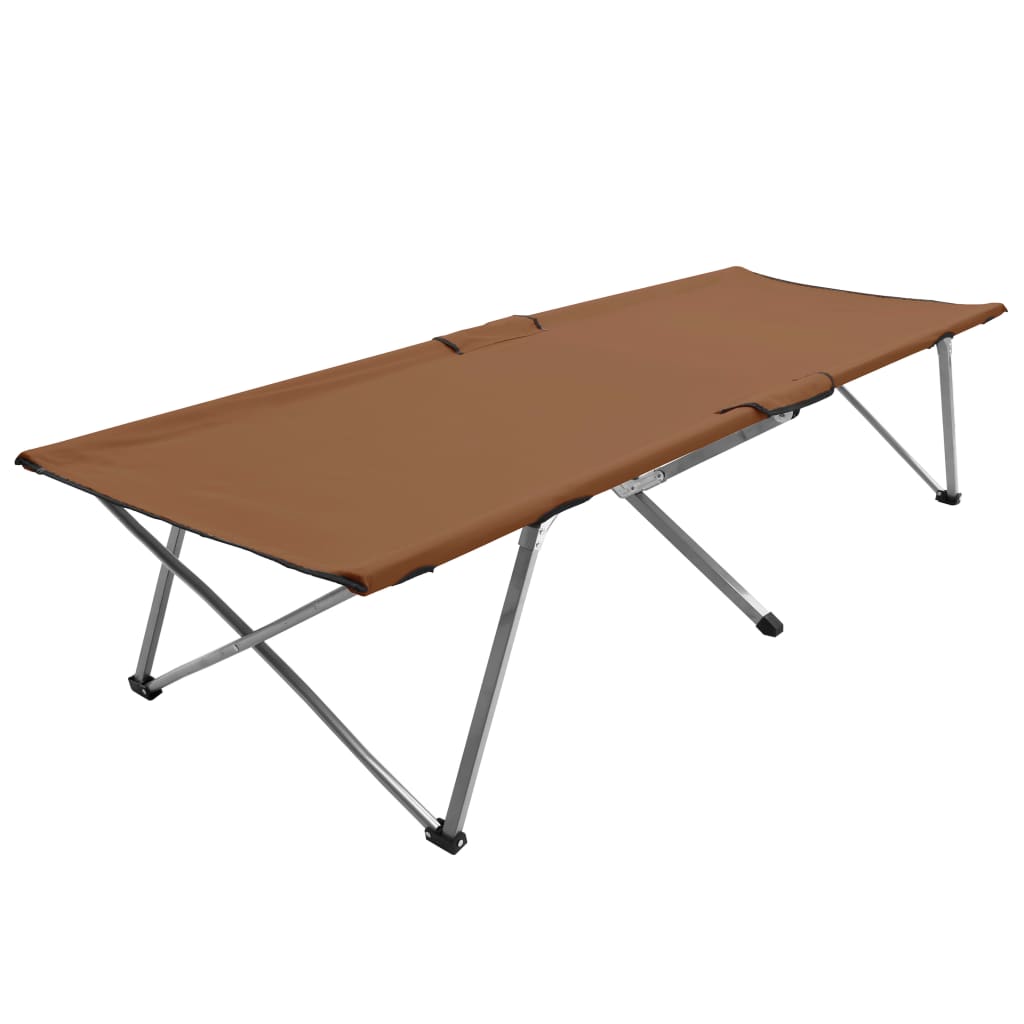 vidaXL Leirisänky 206x75x45 cm XXL ruskea