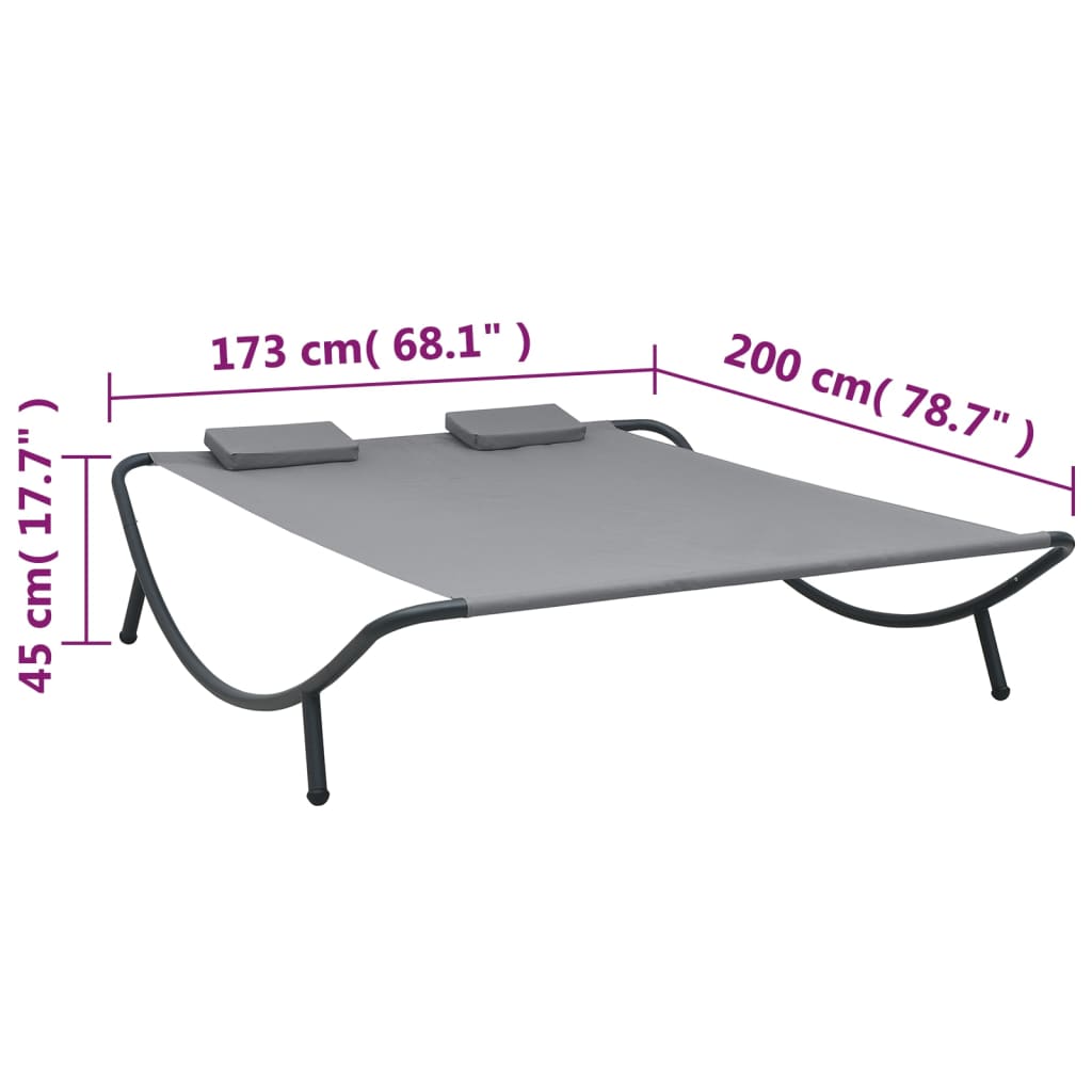 Outdoor Lounging Bed with Washable Covers in Different Colors vidaXL - Picture 10 of 56