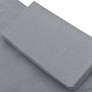 Zahradní lehátko textil antracitové - obrázek 5