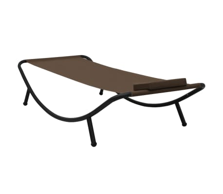 vidaXL Gartenbett Braun 200&times;90 cm Stahl