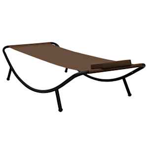 vidaXL Gartenbett Braun 200&times;90 cm Stahl