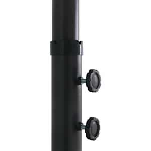 Zahradní slunečník s hliníkovou tyčí 460 x 270 cm černý - obrázek 7