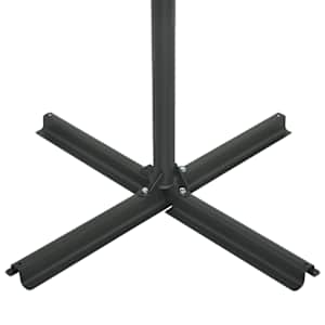 Zahradní slunečník s hliníkovou tyčí 460 x 270 cm černý - obrázek 9