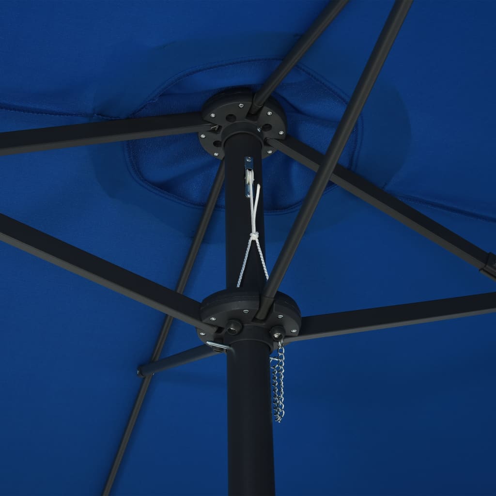 Sonnenschirm mit Aluminium-Mast 460x270 cm Blau