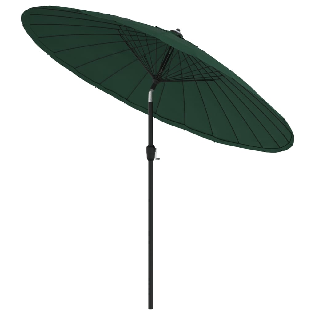 vidaXL Parasol met aluminium paal 270 cm groen afbeelding