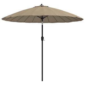 vidaXL p&auml;ikesevari alumiiniumpostiga, 250 cm, pruunikashall