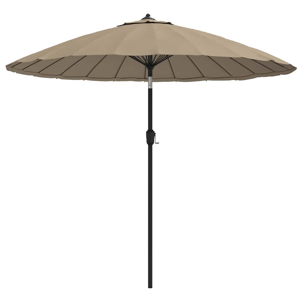 vidaXL Zahradní slunečník s hliníkovou tyčí 250 cm taupe