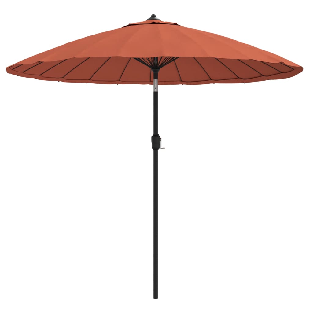 4: vidaXL parasol med aluminiumstang 270 cm terracotta