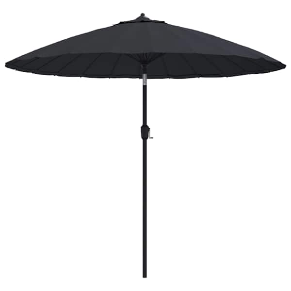 vidaXL p&auml;ikesevari alumiiniumpostiga, 250 cm, must