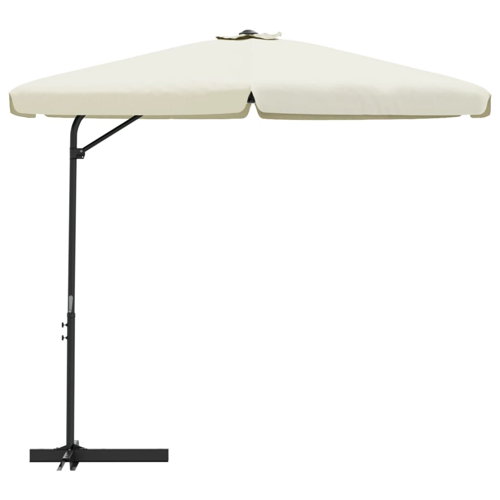 

vidaXL Parasol met stalen paal 300 cm zandwit