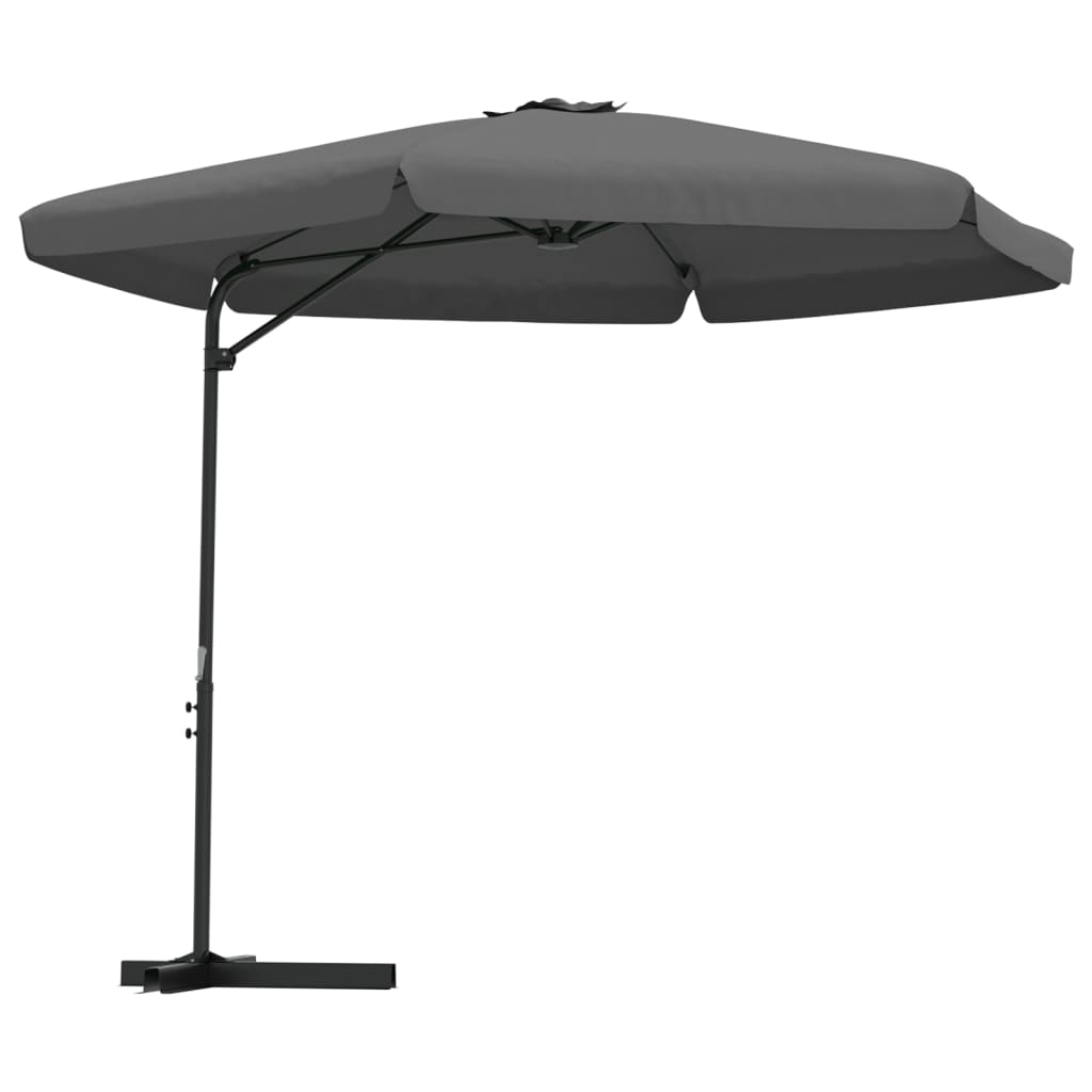 

vidaXL Outdoor Parasol with Steel Pole 118.1"x98.4" Anthracite