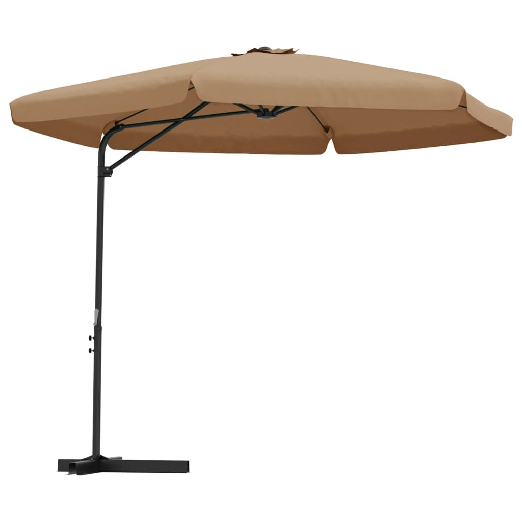 Sonnenschirm mit Stahlmast 300 cm Taupe kaufen